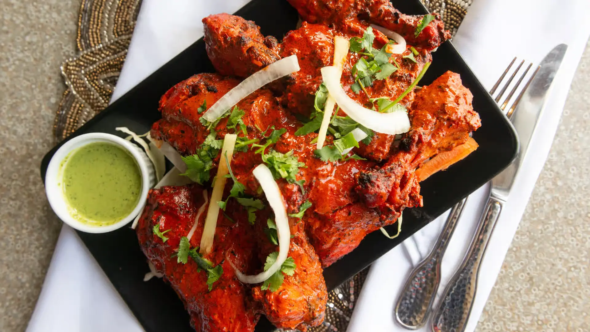 Delicious Tandoori Chicken at Kathmandu Rasoi in Edmonton, AB