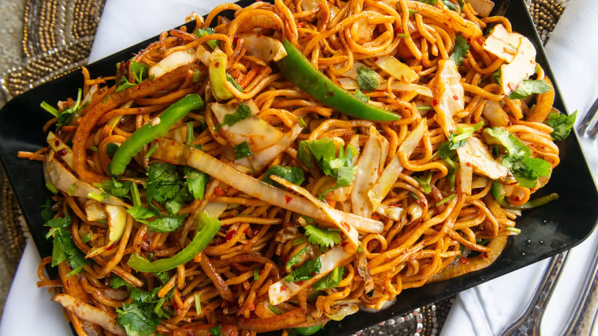 Delicious Vegetable Hakka Noodles in Edmonton, AB